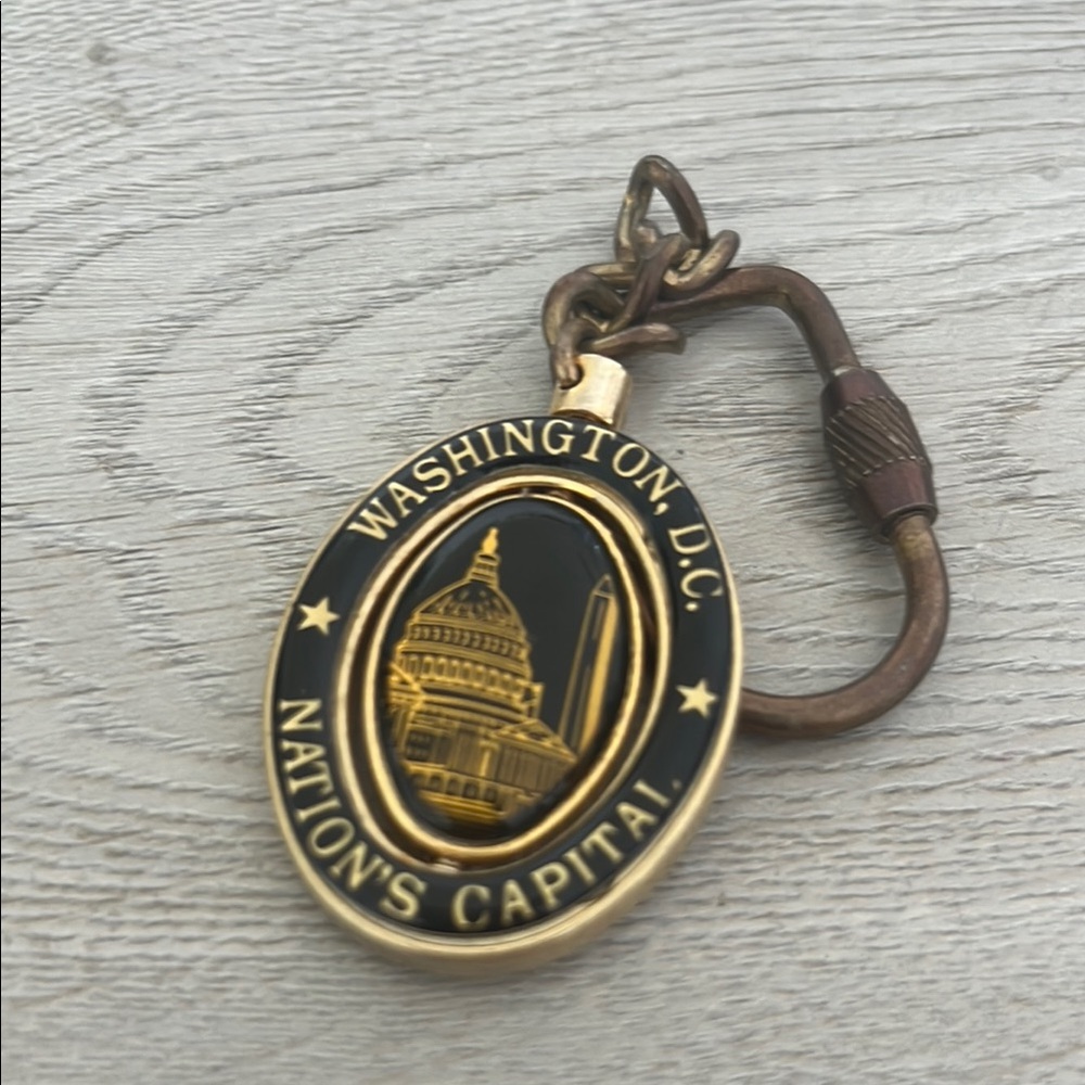 Vintage Washington D.C. Nation's Capital Keychain
